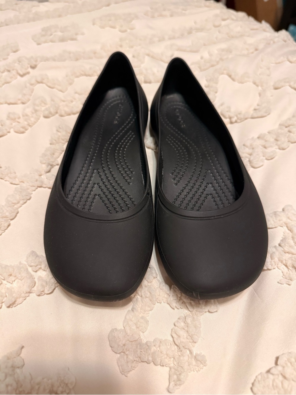 CROCS Women's Black Ballet Flats